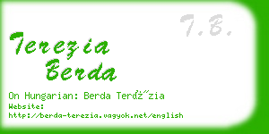 terezia berda business card